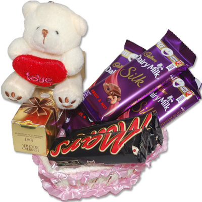 "Rose Blooms - 1kg chocolate cake, 20 Orange Roses - Click here to View more details about this Product